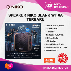 Speaker Niko Slank WT 6A TERBARU  / SPEAKER BLUETOOTH / SPEAKER PORTABLE / SPEAKER SUARA JERNIH