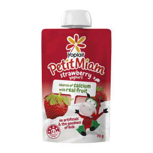 Yoplait Petit Miam Squeezie Strawberry Kids Yoghurt 70G