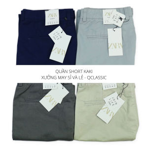 Quần short kaki nam Hàn Quốc dây kéo vải mềm mịn bền màu (SDKD)