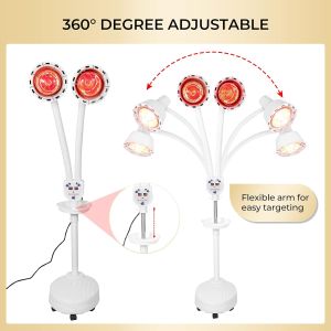Lampu Infrared Terapi Berdiri Far Infrared Therapy Heat Lamp Beauty Salon Heating Lamp Body Muscle Pain Relief Treatment Lamp