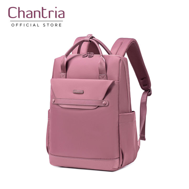 backpack with laptop compartment lazada Chantria CB00628 Stylish 15 Laptop Bag 13L Multi-pocket Water-resistant  Daypack with Top Handheld & Luggage Strap Ladies Backpack for Office Casual  College 15-Inch Laptop Compartment - Lazada