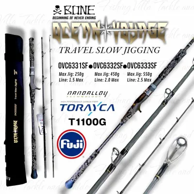 Bone Fishing World #1 Travel Rods OCEAN VOYAGE Travel Slow Jigging Fishing Rod