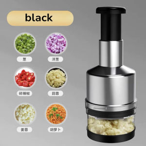 Hand Pressing Garlic Cutter Kitchen Chopper Kitchen Stainless Steel Vegetable Slicer Onion Magic Onion Garlic Chopper Cutter Press 压蒜器 Pemotong Bawang Alat Cincang Daging Sayur Kitchen Tool
