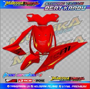 STRIPING VARIASI HONDA BEAT KARBU / STICKER LIST MOTOR HONDA BEAT KARBU