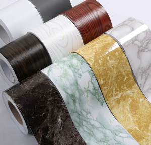 Self-Adhesive Baseboard Waterproof Living Room Bathroom Waistline Border Rustic Tile Wall Stickers Modern Wallpaper Borders