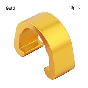 GOLDVAULT 5/10pcs Aluminum Alloy Outdoor MTB Bike Bicyle Housing Hose Brake Cable/Line Buckles C Shape Clips C-buckle Clasps Derailleur Lines Case