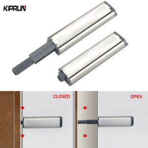 KIPRUN Door Stopper Cabinet Catches Stainless Steel Push to Open Touch Damper Buffers Soft Quiet Closer Magnetic Furniture Hardware