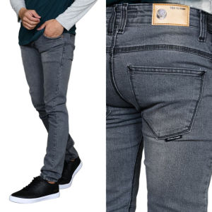 CELANA JEANS PANJANG STRECH SLIMFIT Hitam Dewasa Pensil Polos Skinny Stretch Karet Melar denim
