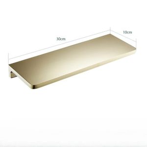 Toilet full copper tray cosmetic storage rack 10x30cm washbasin storage rack