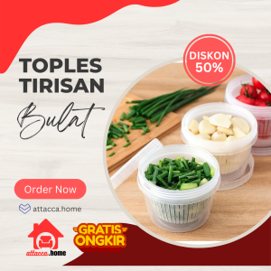 Toples Saringan Bulat Tempat Tirisan Ikan Kotak Plastik Bening Sayuran Bawang Cabe Bumbu Aesthetic Box Kedap Udara Alat Rumah Tangga 1 Set Anti Semut Lengkap Wadah Penyimpanan Makanan