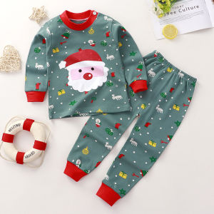 H-Mkids Christmas terno outfits for kids boy baby outfit for baby boy pajama for kids boys terno for baby boy