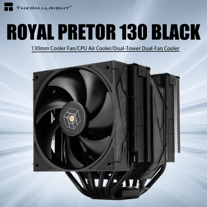 Thermalright ROYAL PRETOR 130 ULTRA BLACK&WHITE CPU Air Cooler RP130 ...