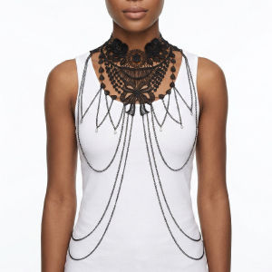 Cross-border jewelry Chest chain Lace bikini body chain necklace AliExpress Hot Sale body chain