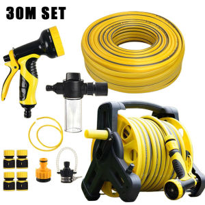 Stackable Garden Hose Reel Water Pipe Storage holder Irrigation Car Wash Set 10m/15m/20m/25m/30m/35m