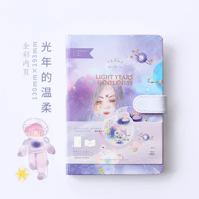 (Clearance) Hardbound Magnetic Buckle Diary Book Fairy Tales Series Diary Notepad Binding Magnetic Buckle Book Simno