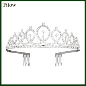 Fitow 1 PC Bling Rhinestone Crown Tiara Birthday Anniversary Decoration Happy Women 21 30th Birthday Satin Sash Party Supplies