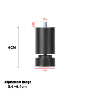 4PCS M10 Screw Furniture Leg Adjustable Aluminum Alloy Sofa Table Legs Furniture Raised Feet Refrigerator Feet Washing Machine