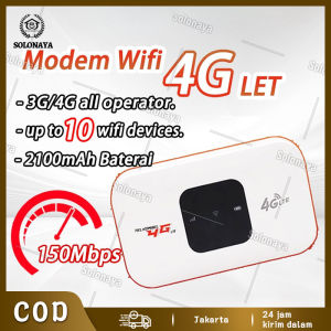 Modem Wifi 4G All Operator 150Mbps 2100mAh Termasuk Baterai Portable
