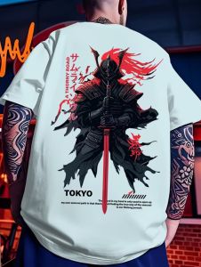 Mens and Womens Summer Fashion 3D Print Japanese Anime Printing T-shirt Casual Polyester Round Neck Casual Short Sleeve Tees