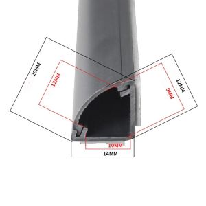 NANMEN Anti-extrusion Floor Cord Cover Triangle Self-Adhesive Extension Wiring Duct Protector Cable Cover Durable Wire Organizer Home Outdoor