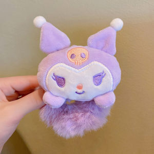 ZEEMIN Halloween Christmas Kuromi Sanrio Plush Scrunchie Melody Anime Cinnamoroll Lady Tie Hair Rubber Band Headdress Girl Hair Kawaii Accessories Hairband