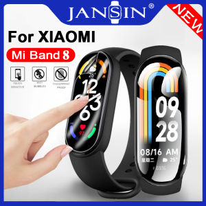 JANSIN 2pcs Films For Xiaomi Mi Smart Band 8 Screen Protector Film miband 8 miband 7 Miband 6 Clear Full Protective Film For Xiaomi Mi Band 8 7 6 5 4 Smart Wristband Screen Protector Accessories