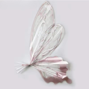 20Set/40 Lembar Kertas Buket Sayap Kupu Kupu Butterfly Wings Transparant Cellophane Wrapping Paper KB55