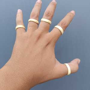 Cincin Akar Bahar Putih Model Bulat Premium Untuk Pria Dan Wanita