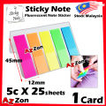 Sticky Note Memo Pad Fluorescent Note Sticker Post Sign Here Sticky Notes. 