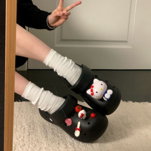 [Free Shipping] Cute cartoon EVA clogs for women 2026 summer new style non-slip closed-toe half-slipper thick-soled height-increasing sandals