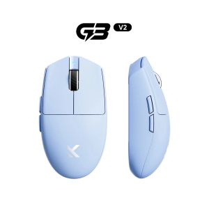 MCHOSE G3 V2 Wireless Gaming Mouse PAW 3395 Sensor Tri-mode 800mAh All-Around Grip Omron Mechanical Switches TTC Silver Wheel2026