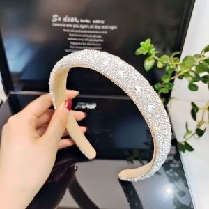 Headband Viviene Bando Korea Bandana Lebar Manil Kristal Berlian Mewah by Velmorra