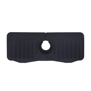 Silicone Faucet Drain Pad Rack / Water Catcher Self Draining Drying Mat for Kitchen Bathroom Sink Tap