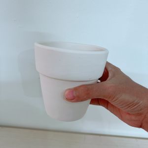 Chậu đất nung trồng sen đá xương rồng 11x11 cm (KÈM DĨA LÓT)