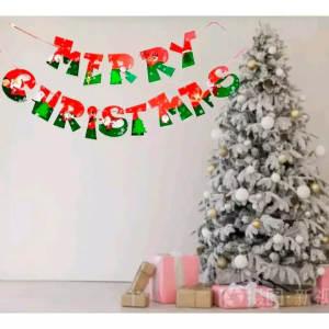 Christmas party Merry theme banner background cloth Star Star Multicolor | BOOKTOK PH