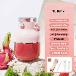 SG [READY STOCK] Wireless electric juicer Portable outdoor travel small blender 800ML mini fruit cold juicer