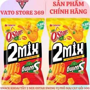 Bánh snack khoai tây 2 MIX OSTAR SWING vị phô mai cay gói 50g
