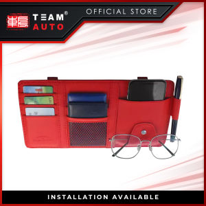 TeamAutoCare TAC40400 Multifunctional Sun Visor Clip-on Storage Compartment
