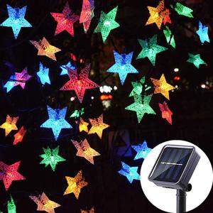 LED Solar Curtain Star Light String Christmas Decorations Colored Lights In The Bedroom Courtyard Flashing Hanging Lamp