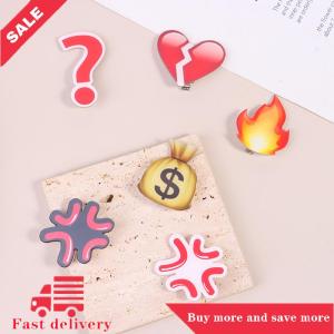 [COD] Angry Expression Drop Hair Clip Heartbroken Acrylic Hair Clip Funny Side Clip Duckbill Clip Bangs Side Clip Hair Accessories