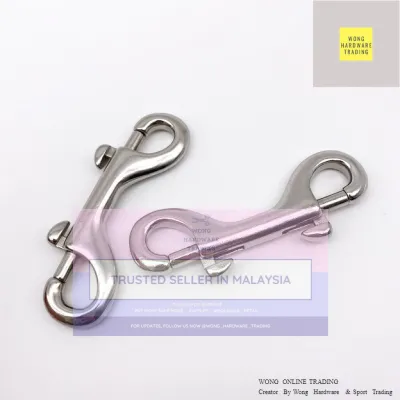 Marine Stainless Steel 316 Scuba Diving Double Ended Hook Snap Bolt Kit Quick Draw