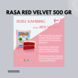 SUSU KAMBING BUBUK RASA RED VELVET 500GR
