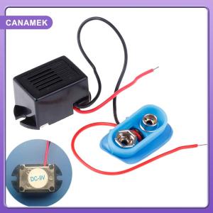【CANAMEK】 Mechanical buzzer 9V with lead vibrating buzzer 22x16x14mm with battery holder