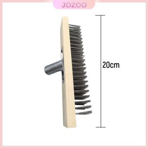 Jozoo 20/30cm Stainless Steel Wire Brush Head Moss Brush Heavy Duty Floor Brush