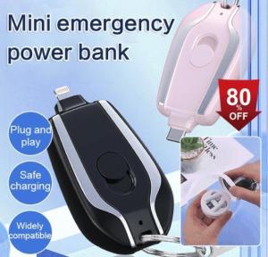 TrebleS 【Hot Sales】Portable Mini Keychain Emergency Power Bank