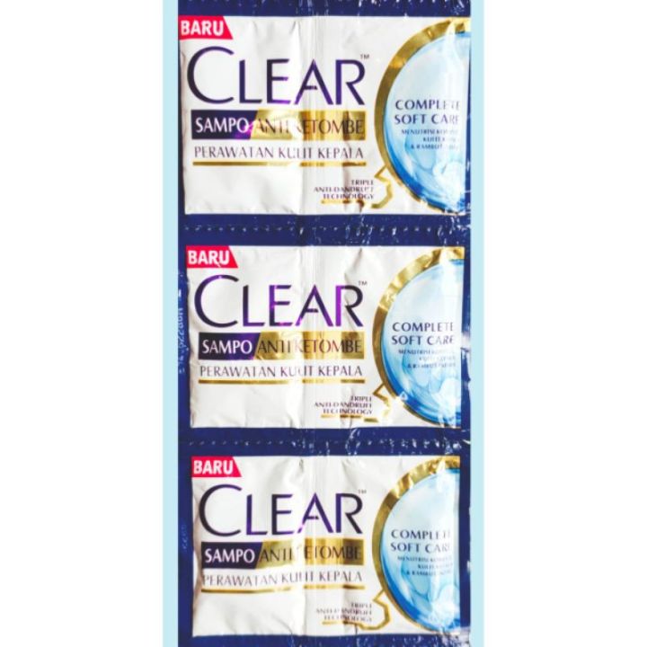 Clear Shampoo Anti Ketombe Sachet 12x9ml