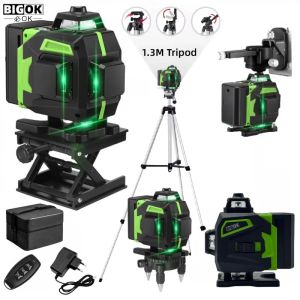 tripod/level 16 Lines Professional Level green line Self-leveling 360 autonivelant