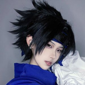 Naruto Sasuke cos wig two-dimensional student cosplay