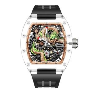 HAOFA 2321 3D DRAGON CRYSTAL AUTOMATIC WATCH