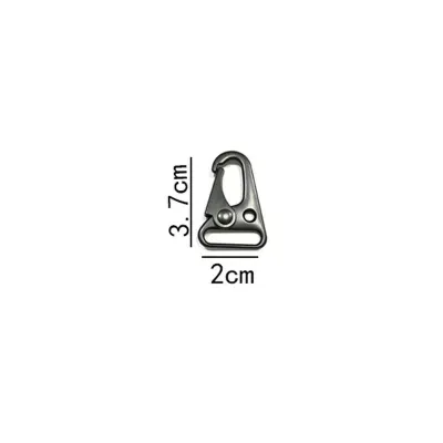 20PCS Multi-functional Flat-mouth Hook Hawkbill Carabiner Buckle Webbing Belt Key Chain Bag Hook Buckles Outdoor Tactical Mountaineering Tools
